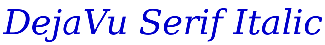 DejaVu Serif Italic fonte